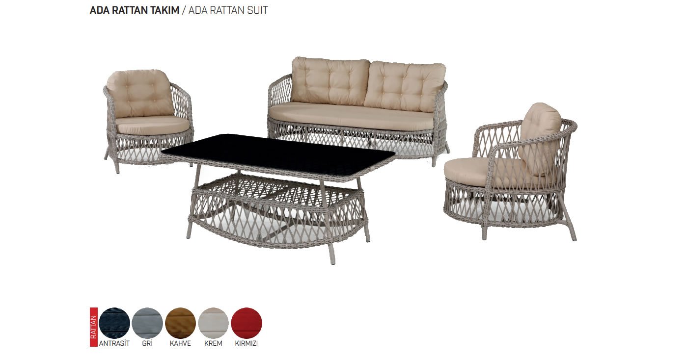 Ada Rattan Bahçe Mobilyaları