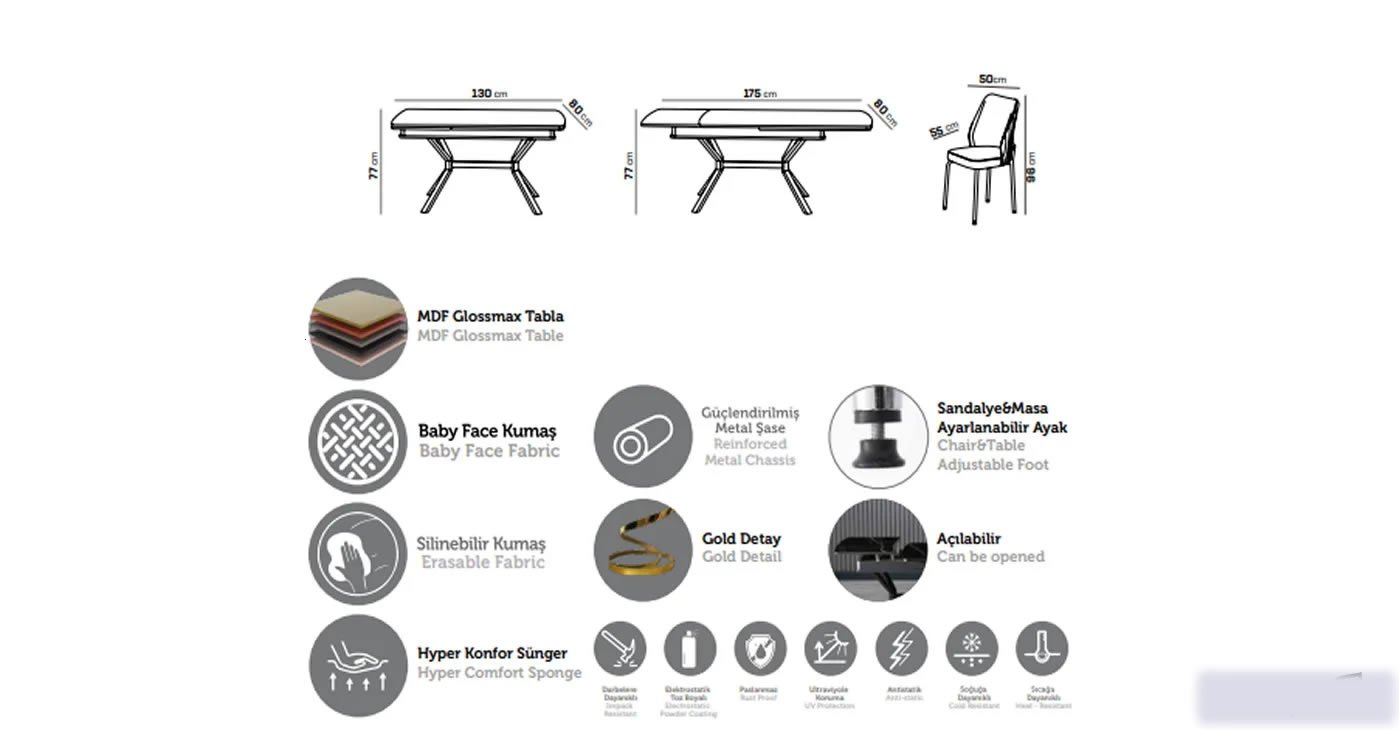 Ankara Masa Sandalye Takımı